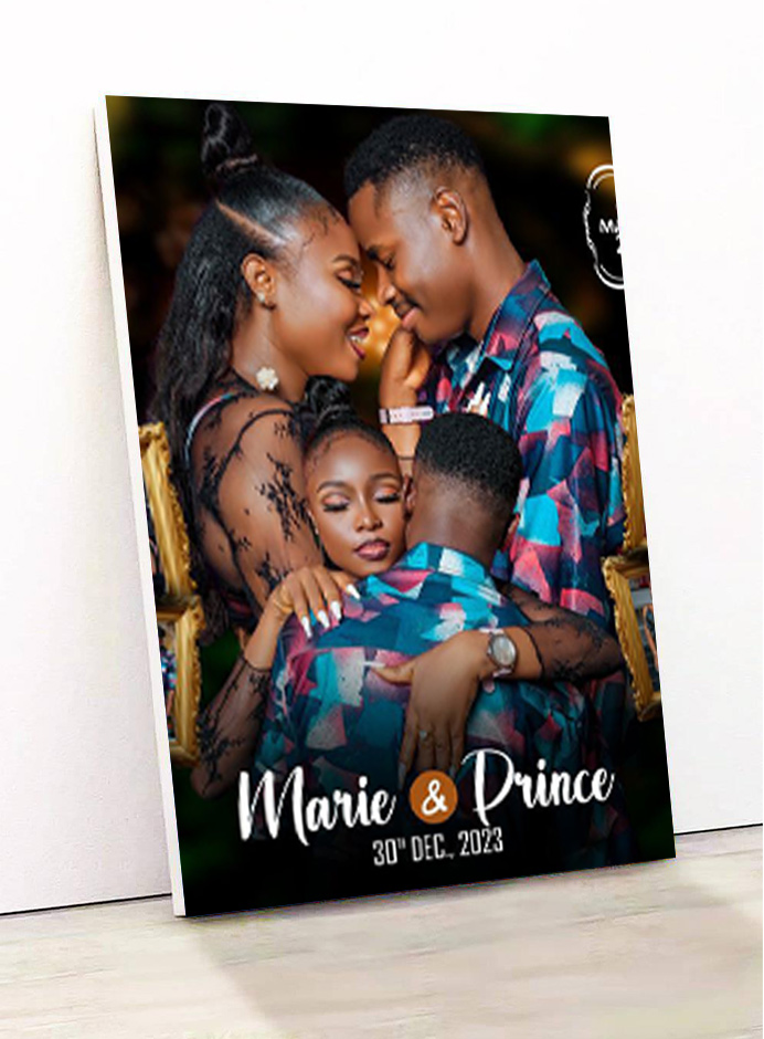 model de produit pour les agrandissements photos sur bois