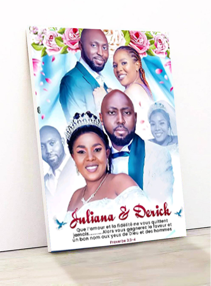 model de produit pour les agrandissements photos sur bois