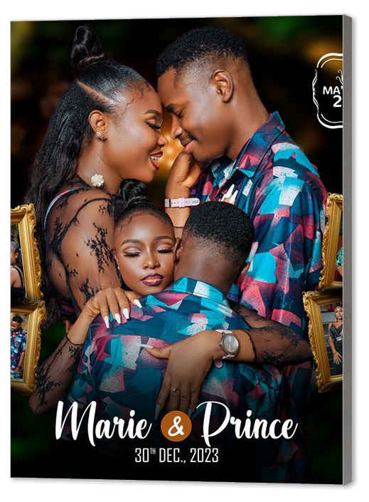 model de produit pour les agrandissements photos sur bois