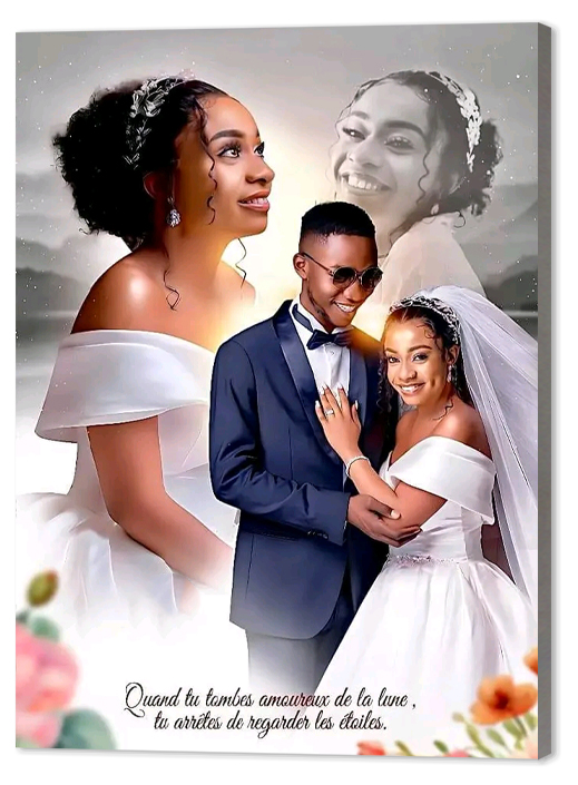 model de produit pour les agrandissements photos sur bois